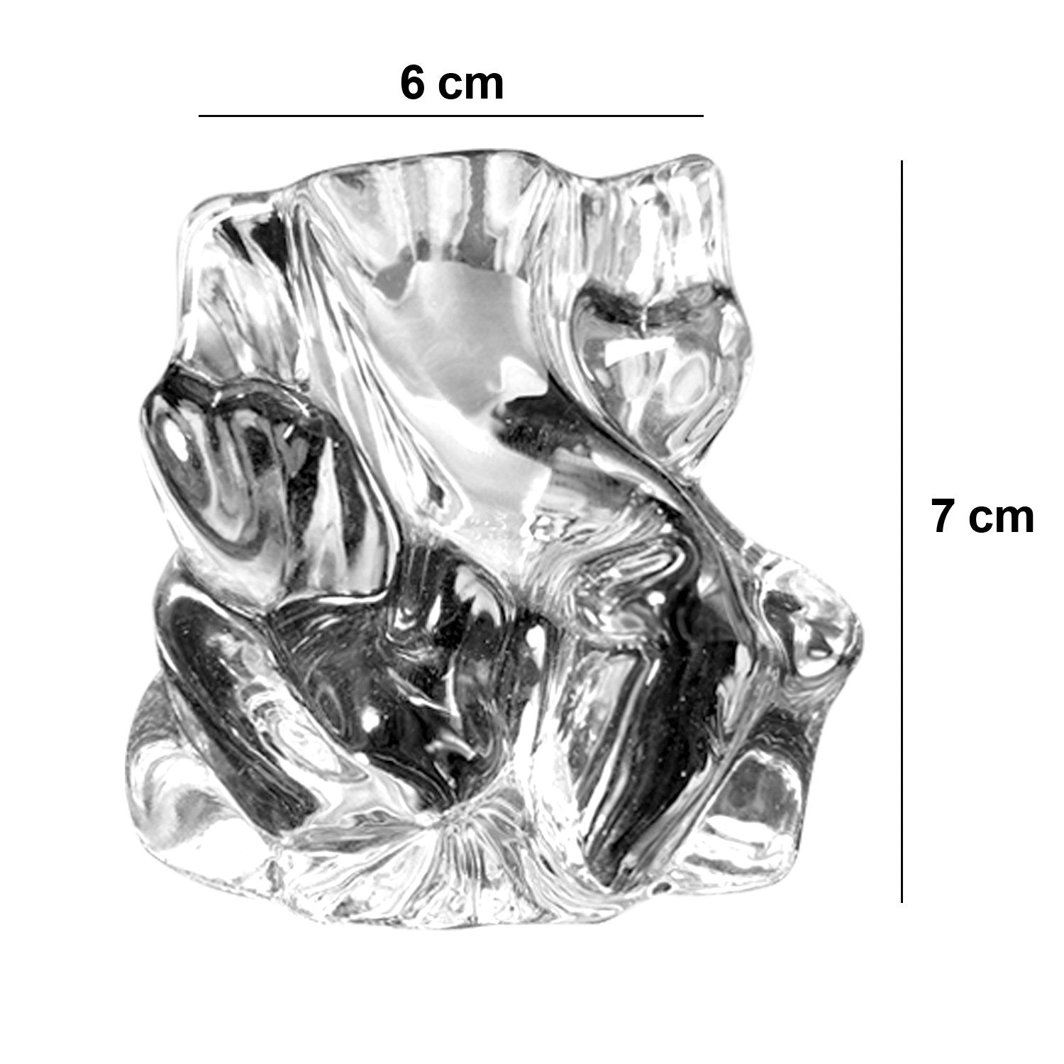 1195 Crystal Glass Ganesha Idol for Home, Office and Car Dashboard - SkyShopy 1195 Crystal Glass Ganesha Idol for Home, Office and Car Dashboard - SkyShopy